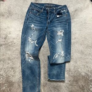 American Eagle Distressed Blue Jeans